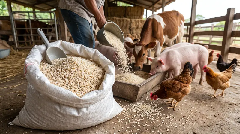 Arroz de segunda Moligran para raciones pecuarias
