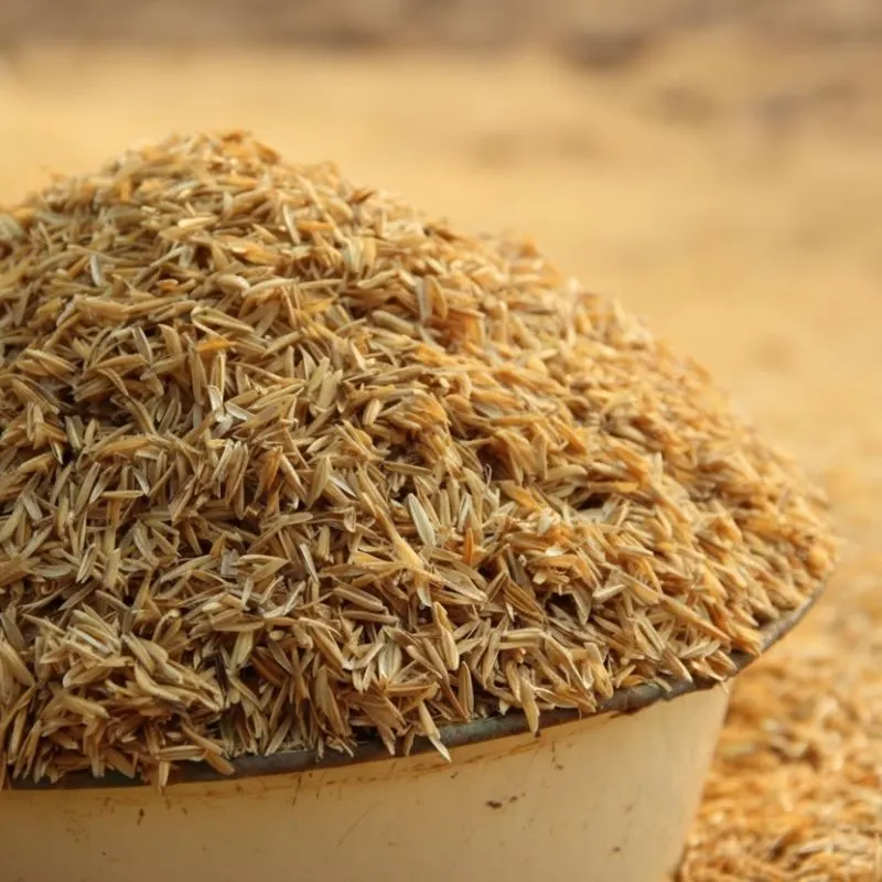Cascarilla de arroz clasificada para vehículo carrier de premezclas